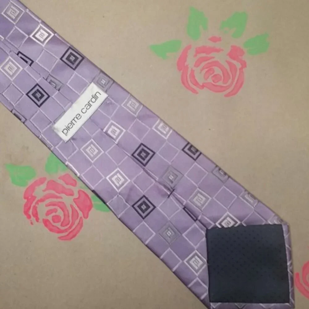 NEW Pierre Cardin Lavender Purple Silk Tie Necktie